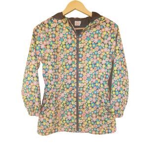 Wonder Nation Rain Jacket, Size L (10/12), Daisy, Flowers, Multi-Colored